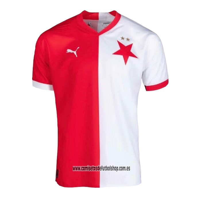 Primera Camiseta Slavia Praha 22-23 Tailandia